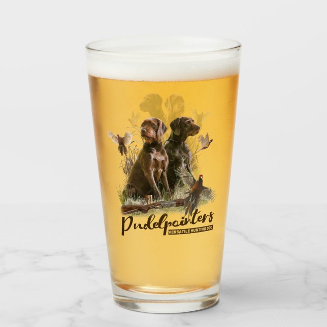Pudelpointers, Hunting pheasant     Glass (Back Filled)