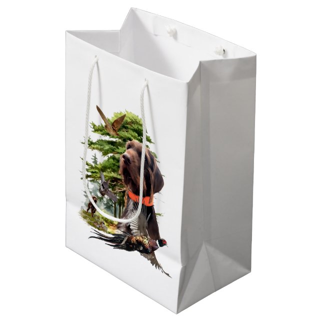 Pudelpointers Medium Gift Bag (Front Angled)