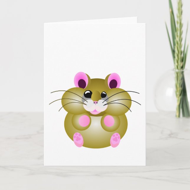 Pudgy Hamster Card (Front)