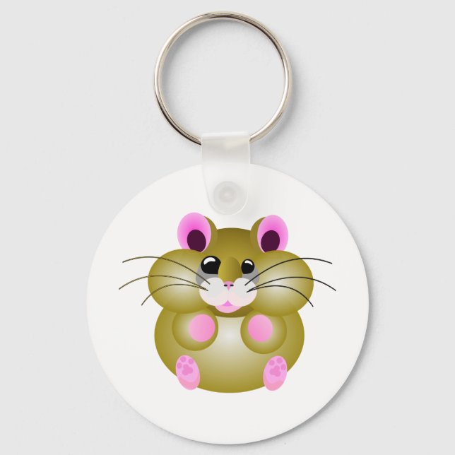 Pudgy Hamster Key Ring (Front)
