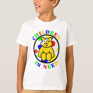 Pudsey Bear Face Kids-Funny T-Shirt