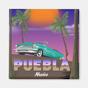 Puebla Mexico, holiday poster Magnet