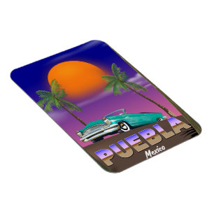 Puebla Mexico, holiday poster Magnet