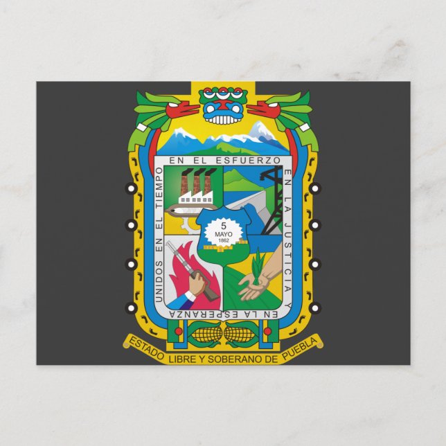 Puebla, Mexico Postcard (Front)