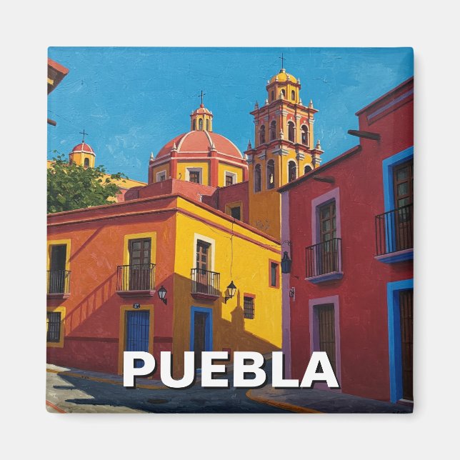 Puebla Mexico Travel Magnet (Front)