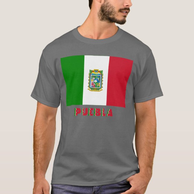 Puebla Unofficial Flag T-Shirt (Front)