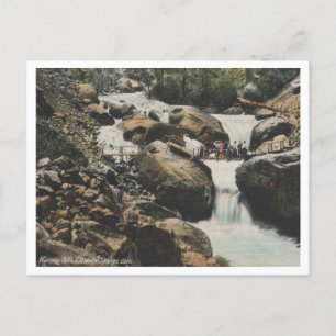 Pueblo CO, Harmon Falls, Eldorado Springs 1909 Postcard
