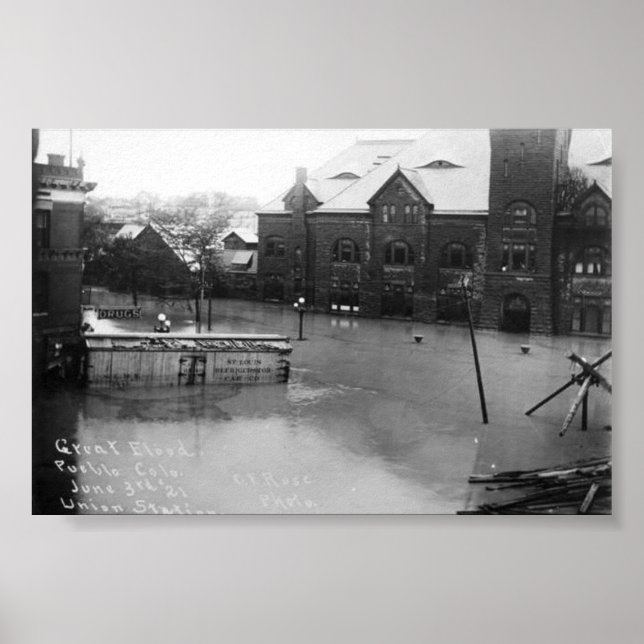 Pueblo, Colorado Flood Poster (Front)
