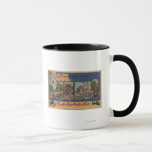 Pueblo, Colorado - Large Letter Scenes 2 Mug
