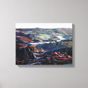 Pueblo gallego/Pobo galego/Galician village Canvas Print