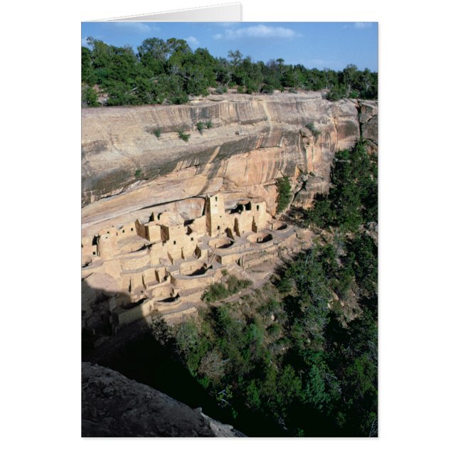 Pueblo Indian cliff dwellings (Front)