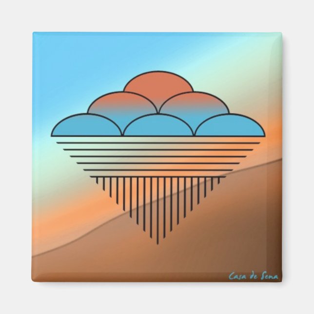 Pueblo Rain Magnet (Front)