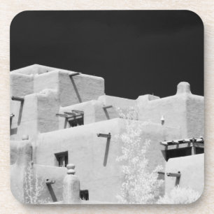 Pueblo style adobe Inn at Loretto, Santa Fe, New Coaster