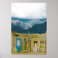 Pueblo Taos & Mountains