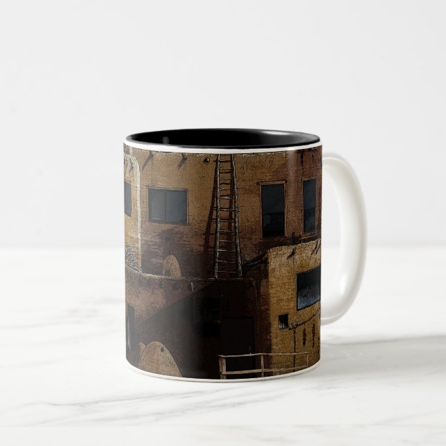 Pueblo Two-Tone Coffee Mug (Front Right)
