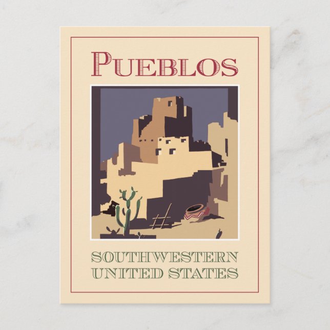 Pueblos Southwest Postcard (Front)