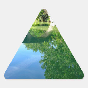 Puente de la Magdalena Triangle Sticker