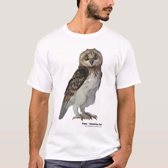 Pueo, the Hawaiian Owl T-Shirt (Front)