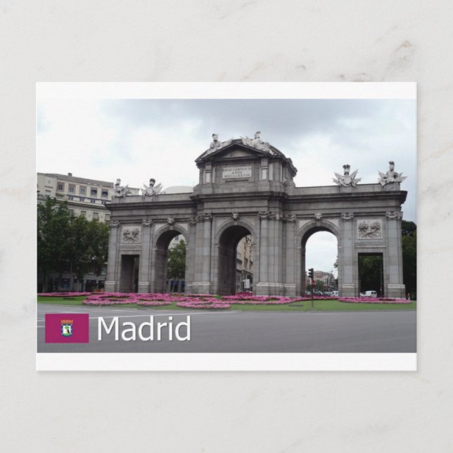 Puerta de Alcalá, Madrid Postcard (Front)