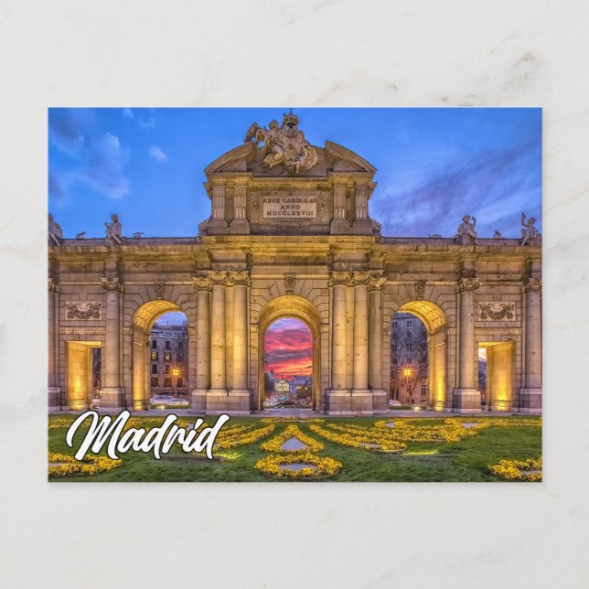 Puerta de Alcala, Madrid, Spain Postcard (Front)