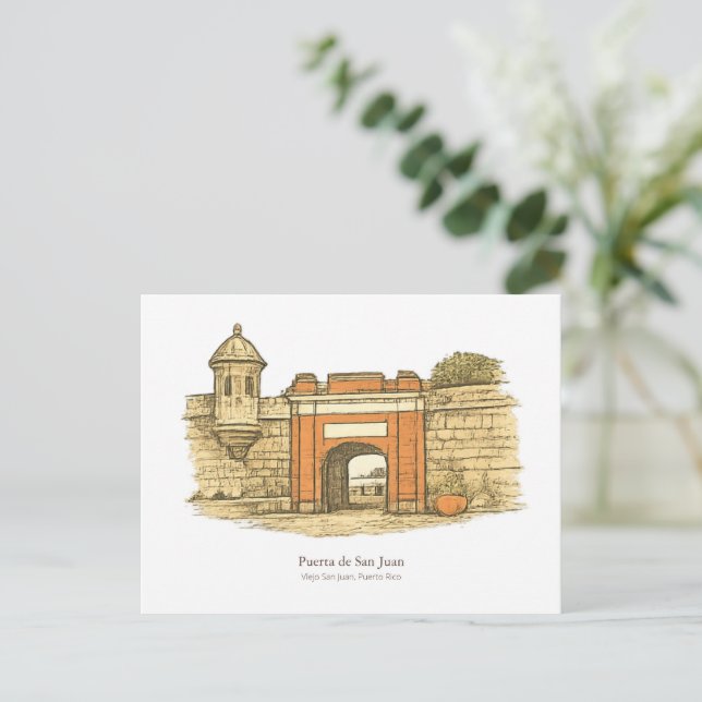 Puerta de San Juan – Old City Gate Postcard (Standing Front)