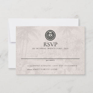 Puerta Vallarta Passport Wedding RSVP Card
