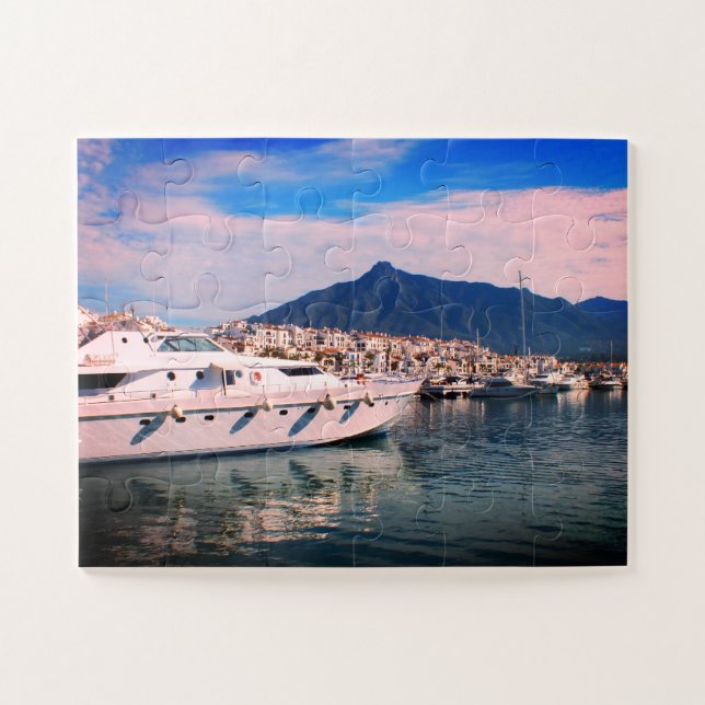 Puerto Banus harbour Spain Jigsaw Puzzle (Horizontal)