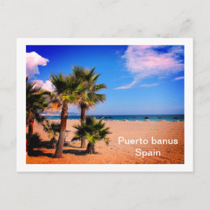 Puerto banus in Spain Postcard