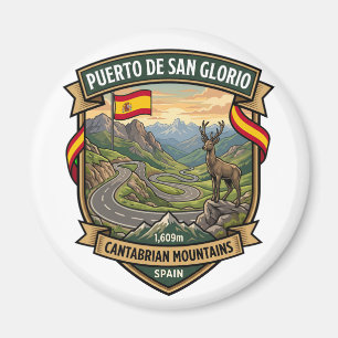 Puerto de San Glorio Spain Mountain Pass Magnet