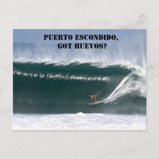 Puerto Escondido, Got huevos? Postcard