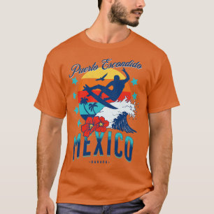 Puerto Escondido Oaxaca Mexico Big Wave Surfing T-Shirt