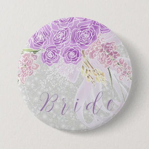 Puerto Madero sheer bow and flower Brides Button