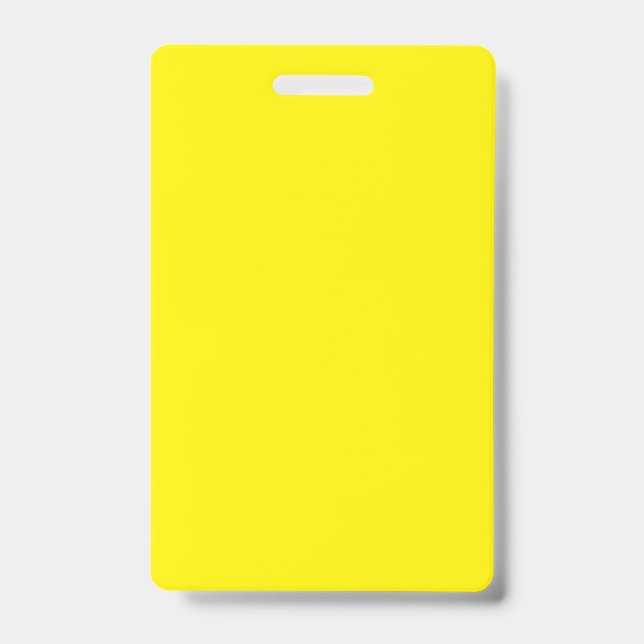 Puerto Paz - Driving Penalty Card (yellow) ID Badge (Front)