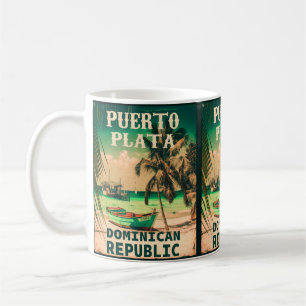 Puerto Plata Dominican Republic - Vintage Souvenir Coffee Mug
