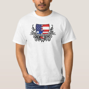 Puerto Rican-American Shield Flag T-Shirt