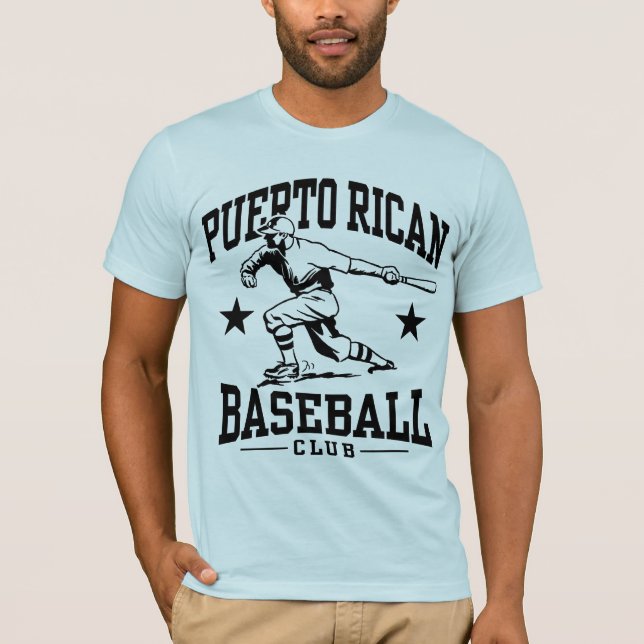 Puerto Rican Baseball T-Shirt (Front)