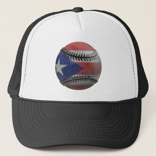 Puerto Rican Baseball Trucker Hat (Front)