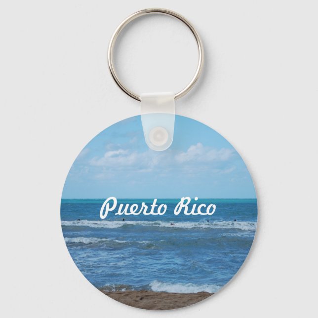 Puerto Rican Beach Key Ring (Front)