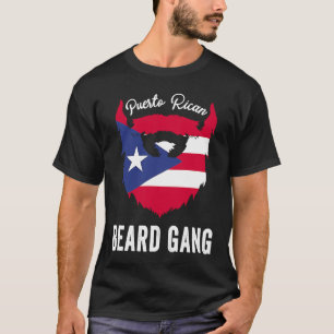 Puerto Rican Beard Gang Puerto Rico National Flag T-Shirt