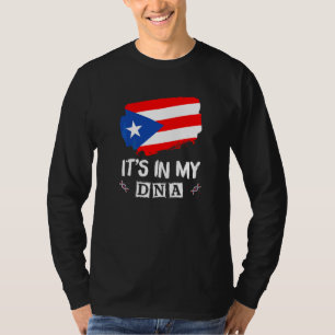 Puerto Rican Boy Girl It's in my DNA Puerto Rico R T-Shirt