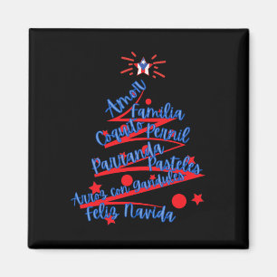 Puerto Rican Christmas Feliz Navidad  Magnet