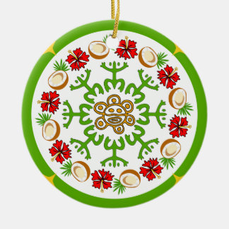 Puerto Rican Coconut Flamboyan Ornament