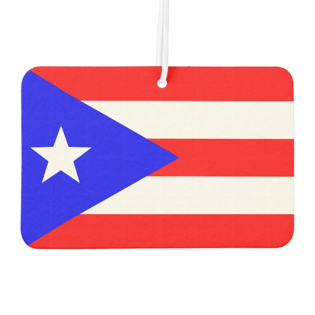 Puerto Rican Flag Air Freshener (Back)