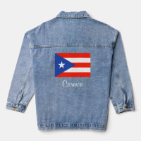 Puerto Rican Flag Boricua Banderas Denim Jacket