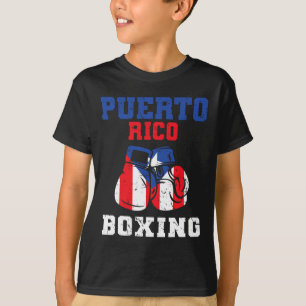 Puerto Rican Flag Boxing Gloves Rico Pride Boxing T-Shirt