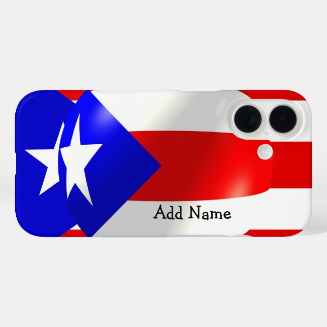 Puerto Rican Flag Case-Mate iPhone Case (Back (Horizontal))