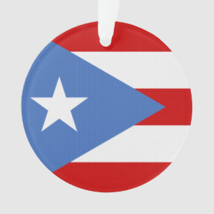 Puerto Rican Flag Christmas Ornament