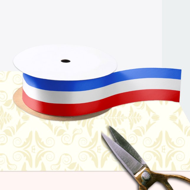 Puerto Rican flag colours ribbon, Puerto Rico Satin Ribbon (Creator Uploaded)