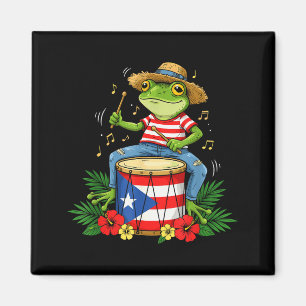 Puerto Rican Flag Coqui Frog Puerto Rico Hispanic Magnet