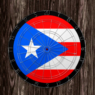 Puerto Rican Flag Dartboard & darts / game board